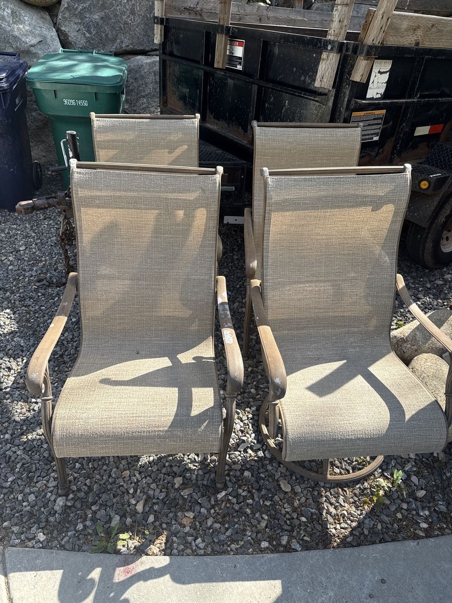 Patio furniture chairs - aluminum frames