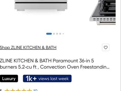 $1750 OBO GOOD SLIDE INDUCTION RANGE ZLINE STAILESS