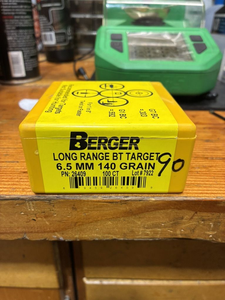 Berger Long range BT Target 6.5 140 Grain