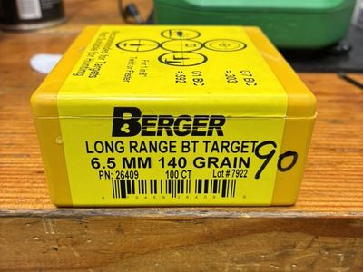 Berger Long range BT Target 6.5 140 Grain