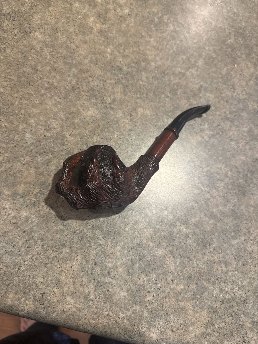 Vintage Hand-Carved Wooden Claw Design Tobacco Smoking Pipe