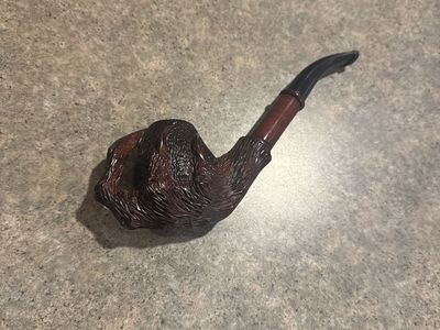 Vintage Hand-Carved Wooden Claw Design Tobacco Smoking Pipe