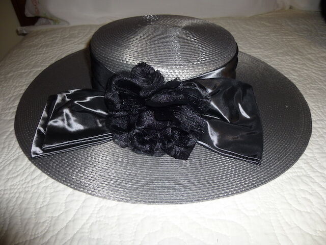 Fun New Silver and Black Hat - One of a Kind