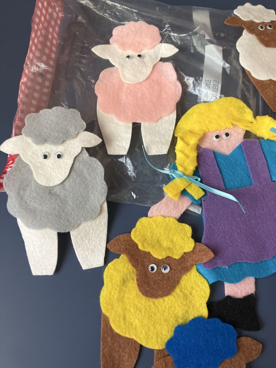 Mary Had a Little Lamb Handmade Felt Board Story S