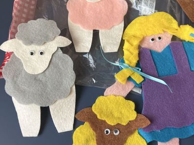Mary Had a Little Lamb Handmade Felt Board Story S