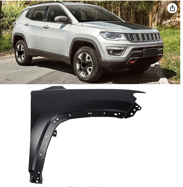 Jeep Compass Passenger Front Right Fender