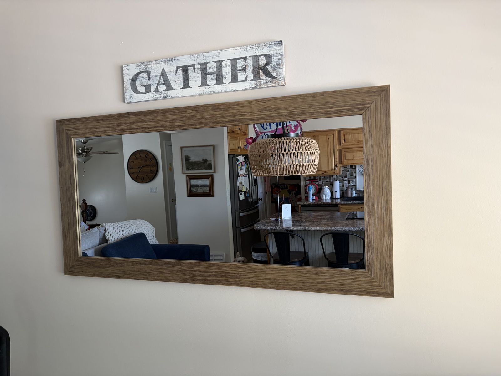 Rustic Wood Mirror