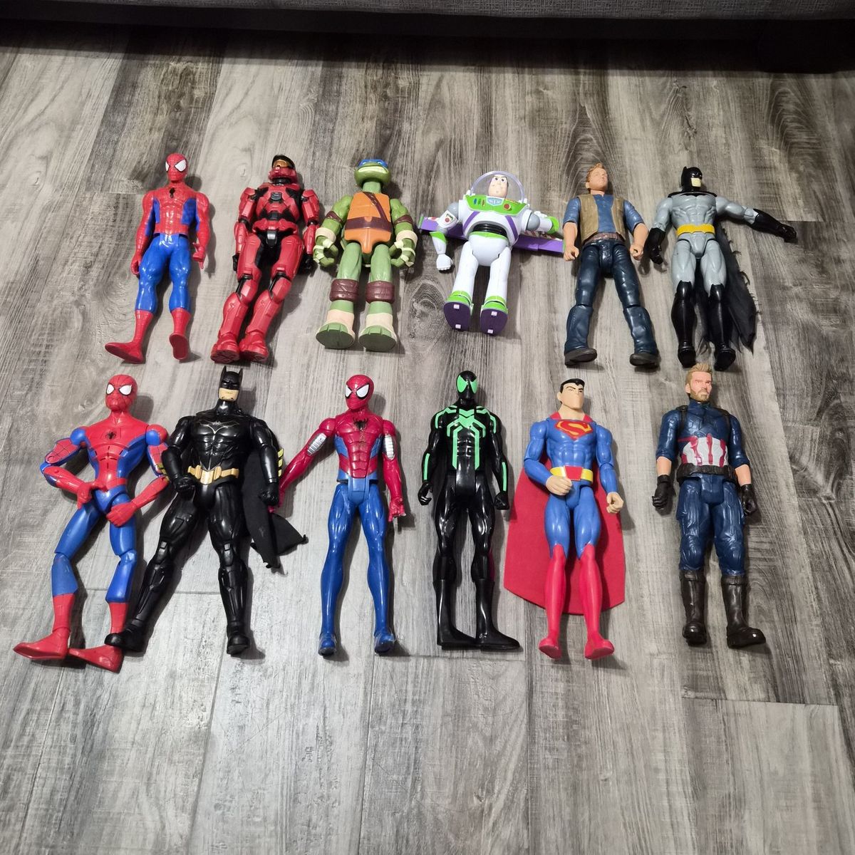 Spiderman, batman, captain America, halo, ninja