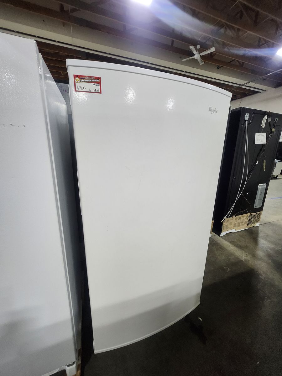 Whirlpool Upright Freezer White Used Good Condition