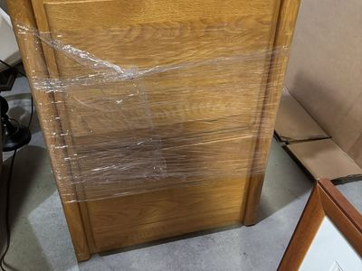 Two drawer oak filing cabinet