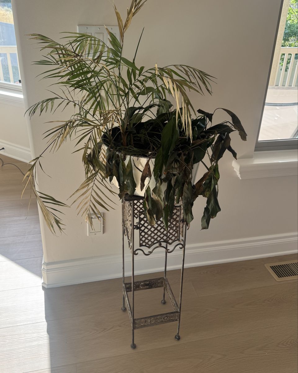 Decorative Metal Plant Stand with Planter Pot