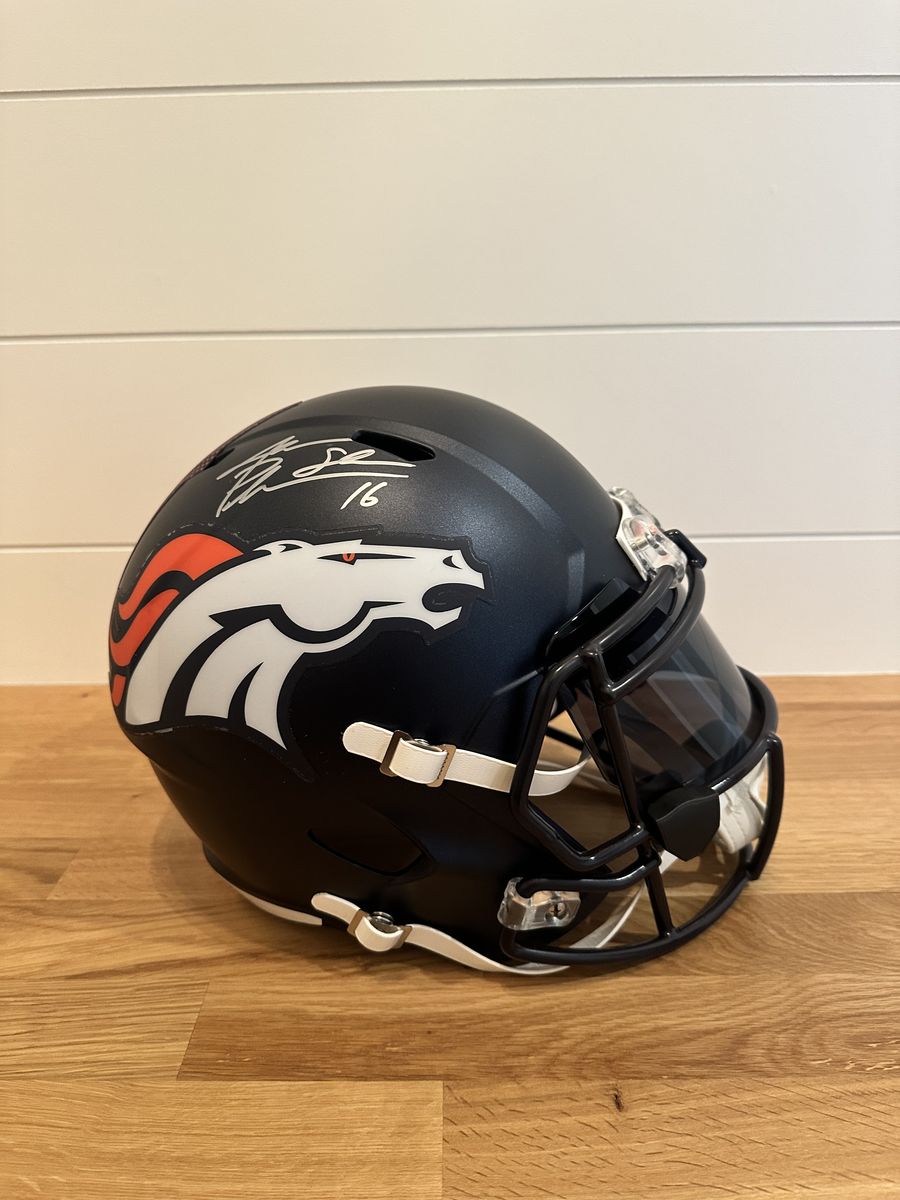 Jake “The Snake” Plummer Signed Denver Broncos Full Size Speed Replica Helmet – Schwartz Certified