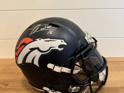 Jake “The Snake” Plummer Signed Denver Broncos Full Size Speed Replica Helmet – Schwartz Certified