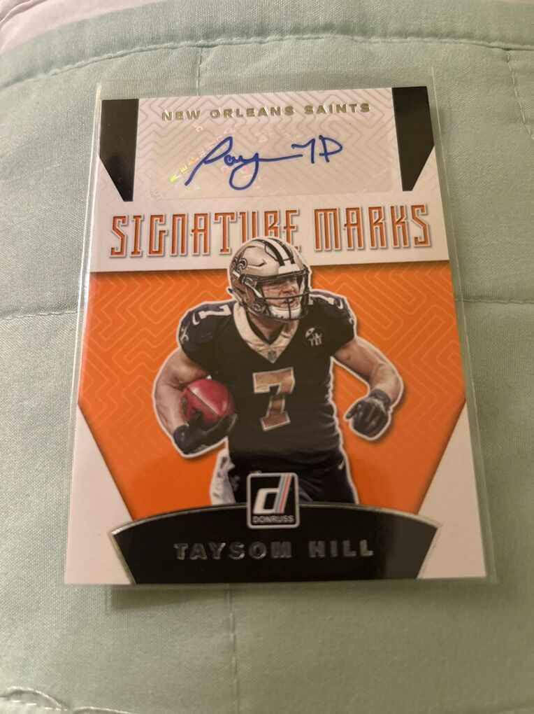 Taysom Hill Autograph Football Signed Donruss Auto