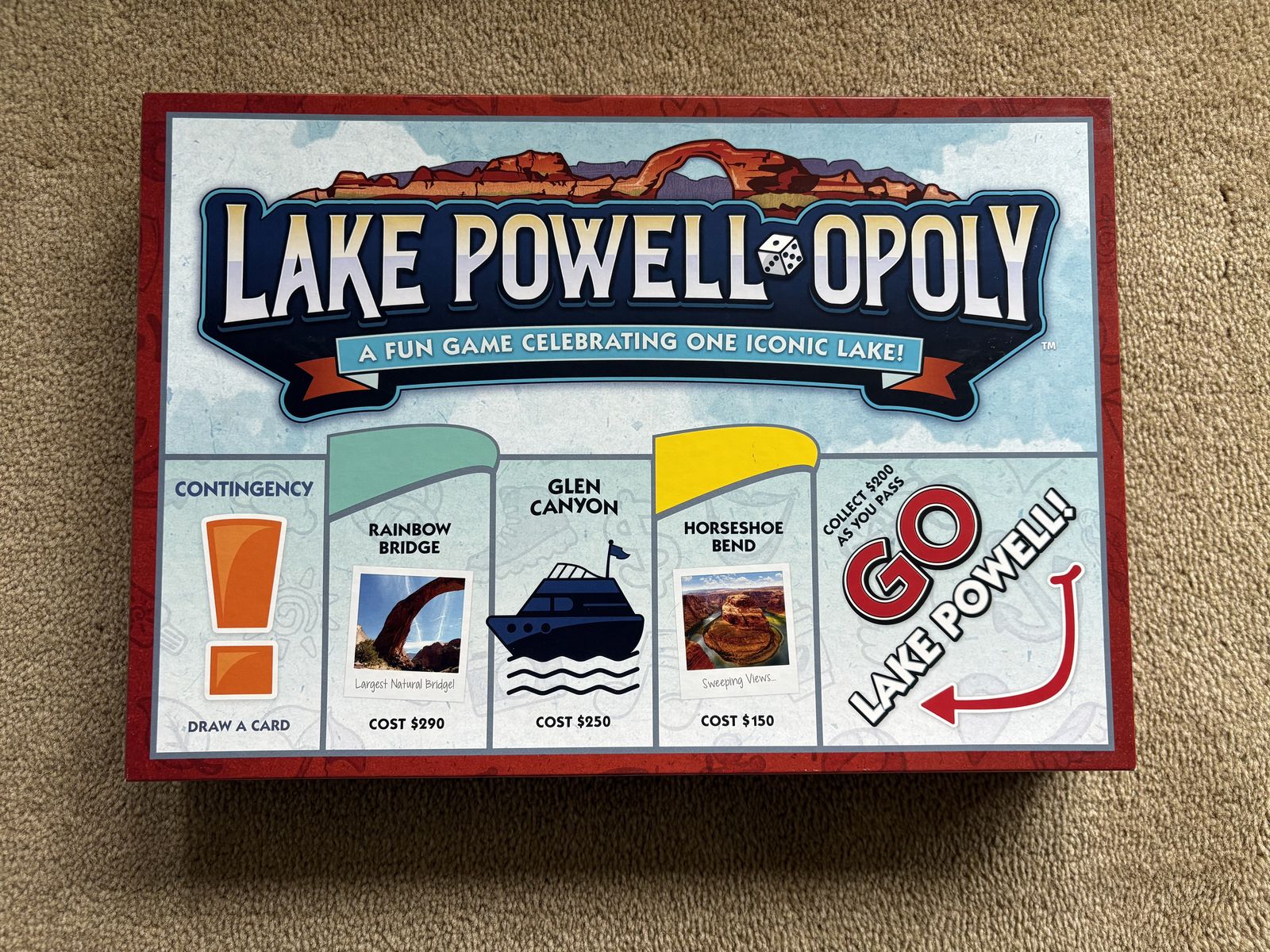 COMPLETE Lake Powell-opoly Board Game