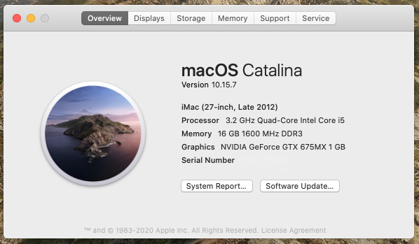27" iMac, intel i5, 16gb ram, 3TB fusion drive