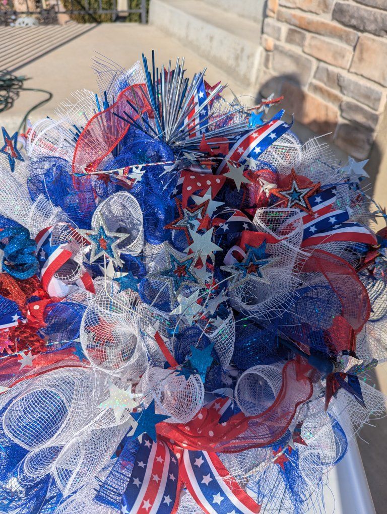 Beautiful Fourth of July Wreath