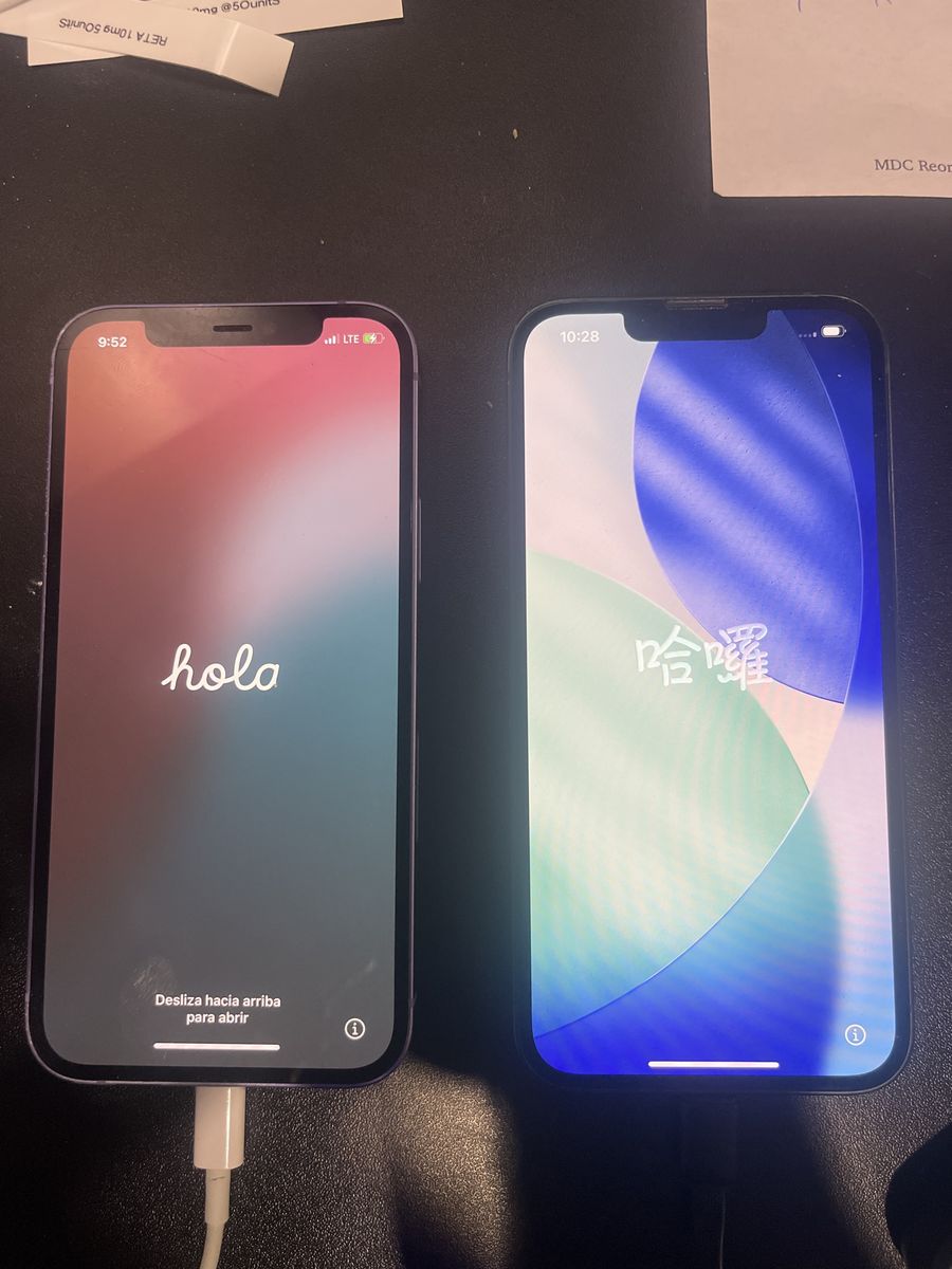 iPhone 12 128g and iPhone 13 128g