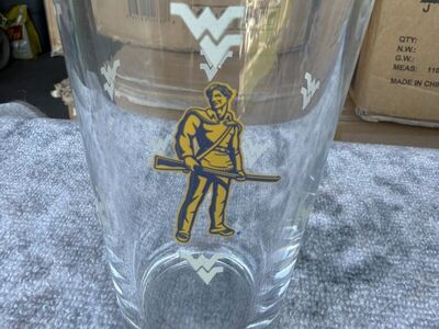 West Virginia NCAA 16oz Pint Glass New