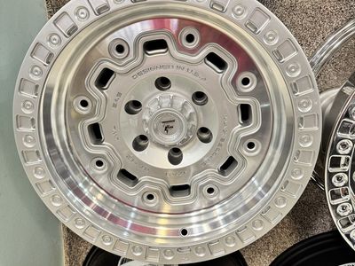 FITTIPALDI Off-Road 17x9. Gloss silver machined. Brand new set of 4 wheels.