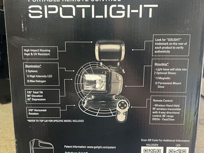 White GoLight GT Remote Control Spotlight