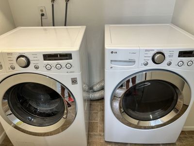 LG Front Load Washer & Dryer Washer + steam dryer