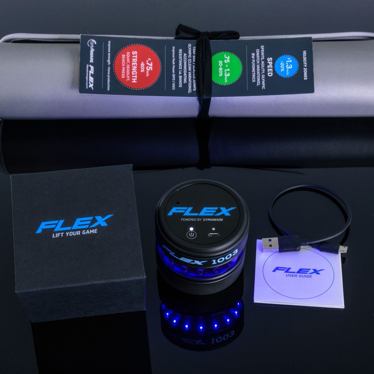 GymAware FLEX Barbell Tracker - Advanced Rep/Set Detection, Strength & Speed Training