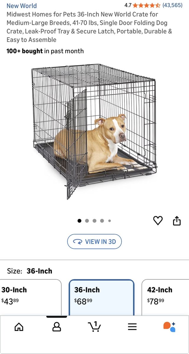 Collapsable Wire Dog Crate