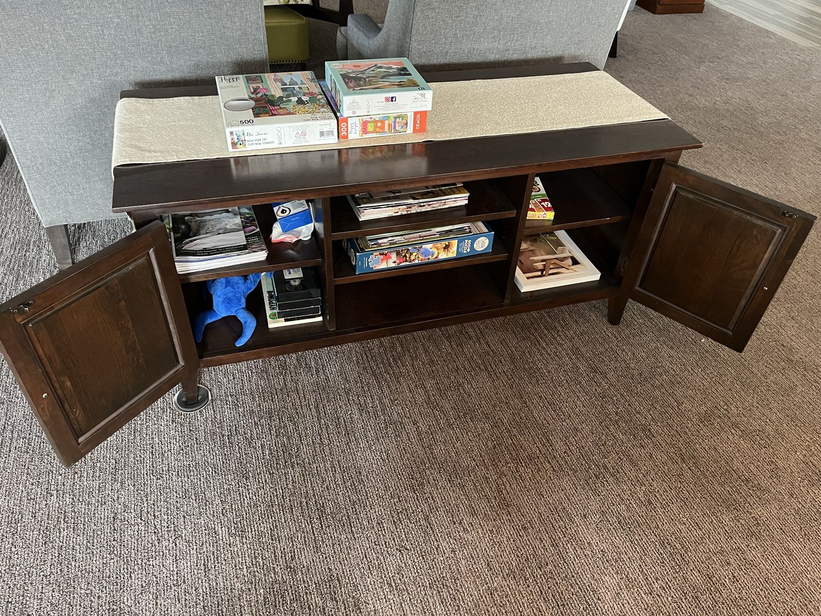 Solid wood tv stand / entertainment center