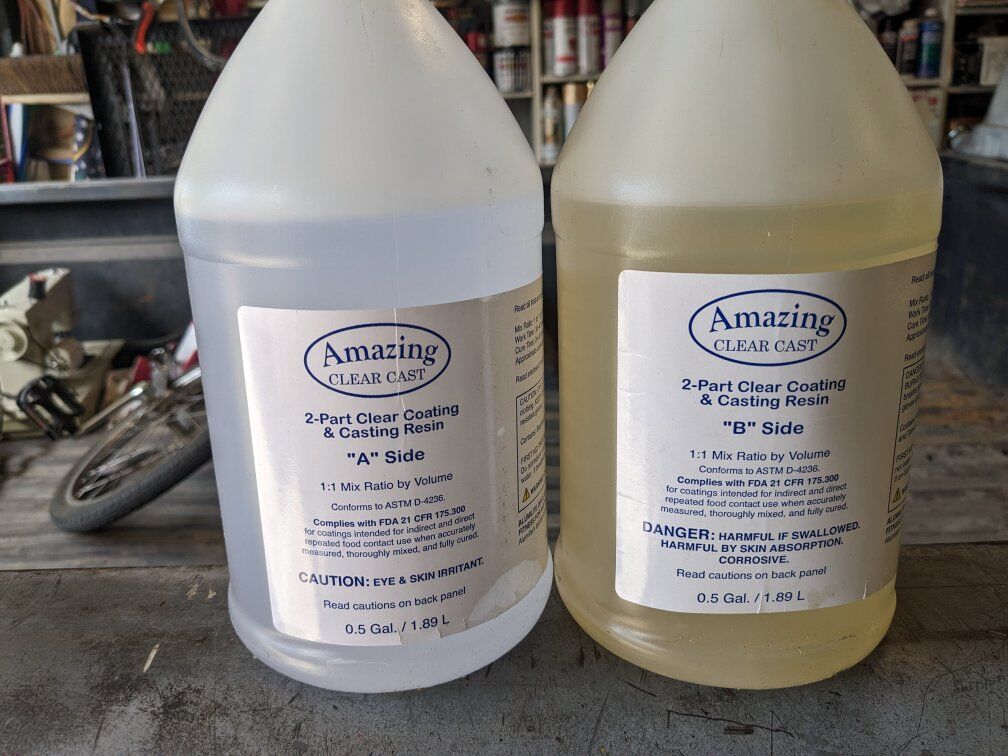 Casting resin clear epoxy GALLON woodwork rocks