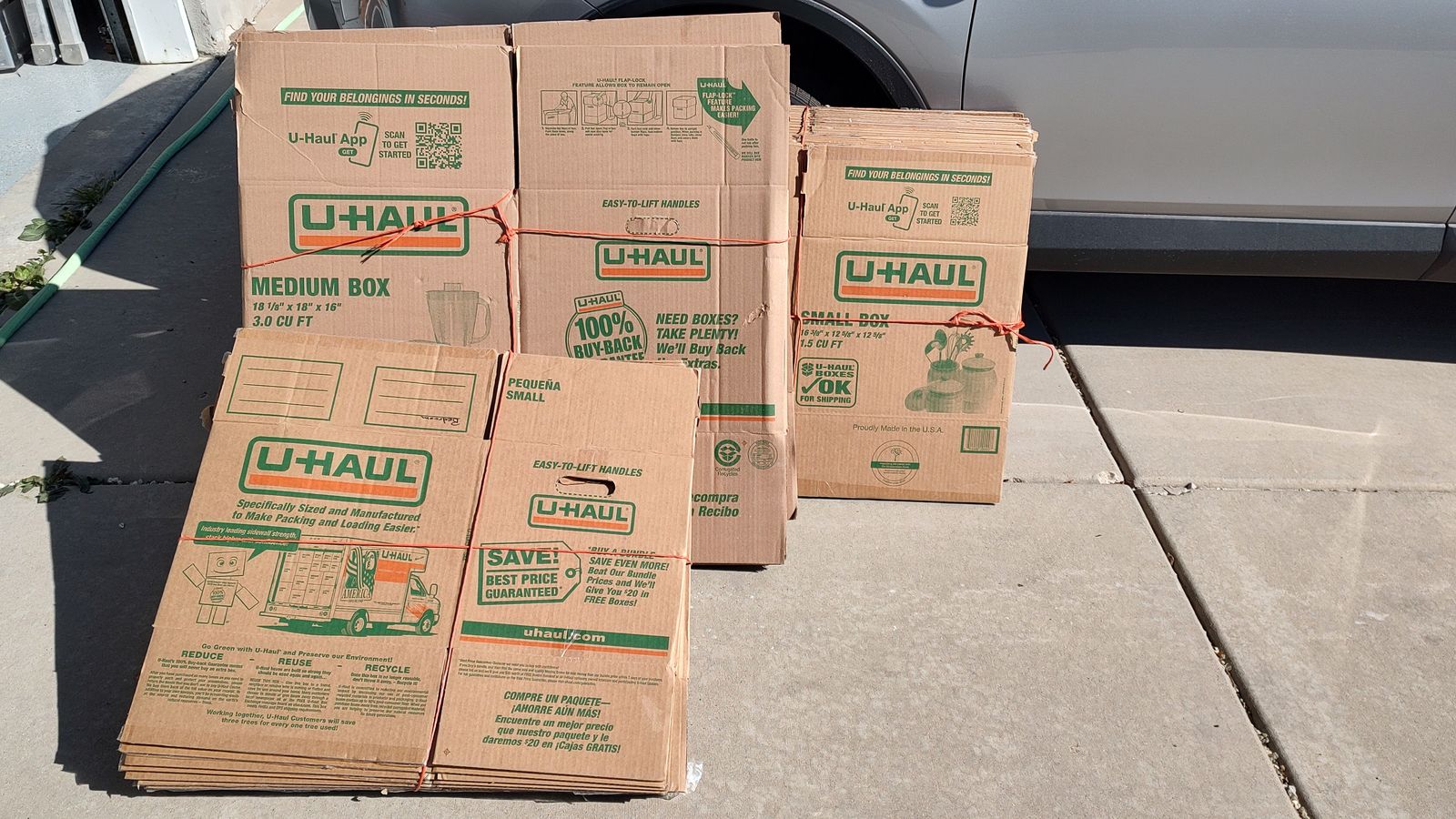 Uhaul moving boxes