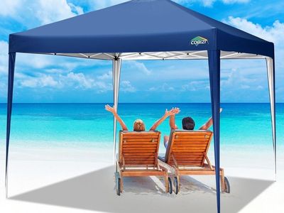 COBIZI Pop-Up Gazebo Canopy Tent Blue 10' x 10' Instant Outdoor Shade Portable