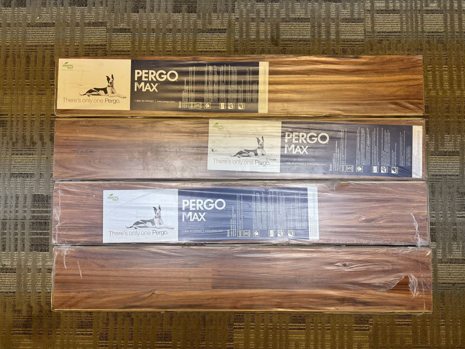 4 cases Pergo flooring