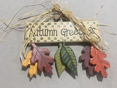 Autumn Greeting Door Hanger