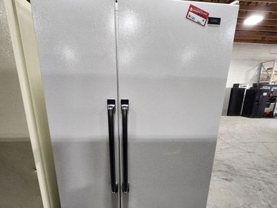 GREAT GARAGE SIDE BY SIDE ROPER FRIDGE! WITH A FULL WARRANTY