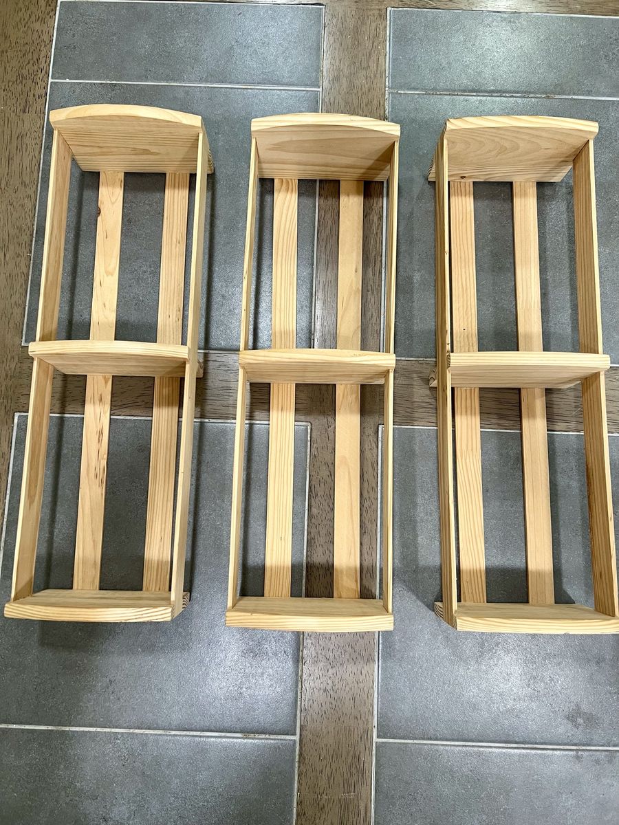 Set of 3 Multi-Use Wood Shelves/Crates