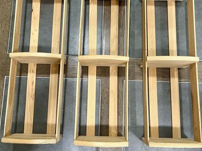 Set of 3 Multi-Use Wood Shelves/Crates