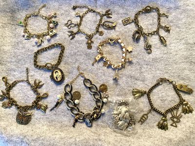 NEW CHARM Bracelets - Fun Variety, Mixed Metals, Enamel & Styles - Your Choice $12 For Yourself Or A Gift - C PIX
