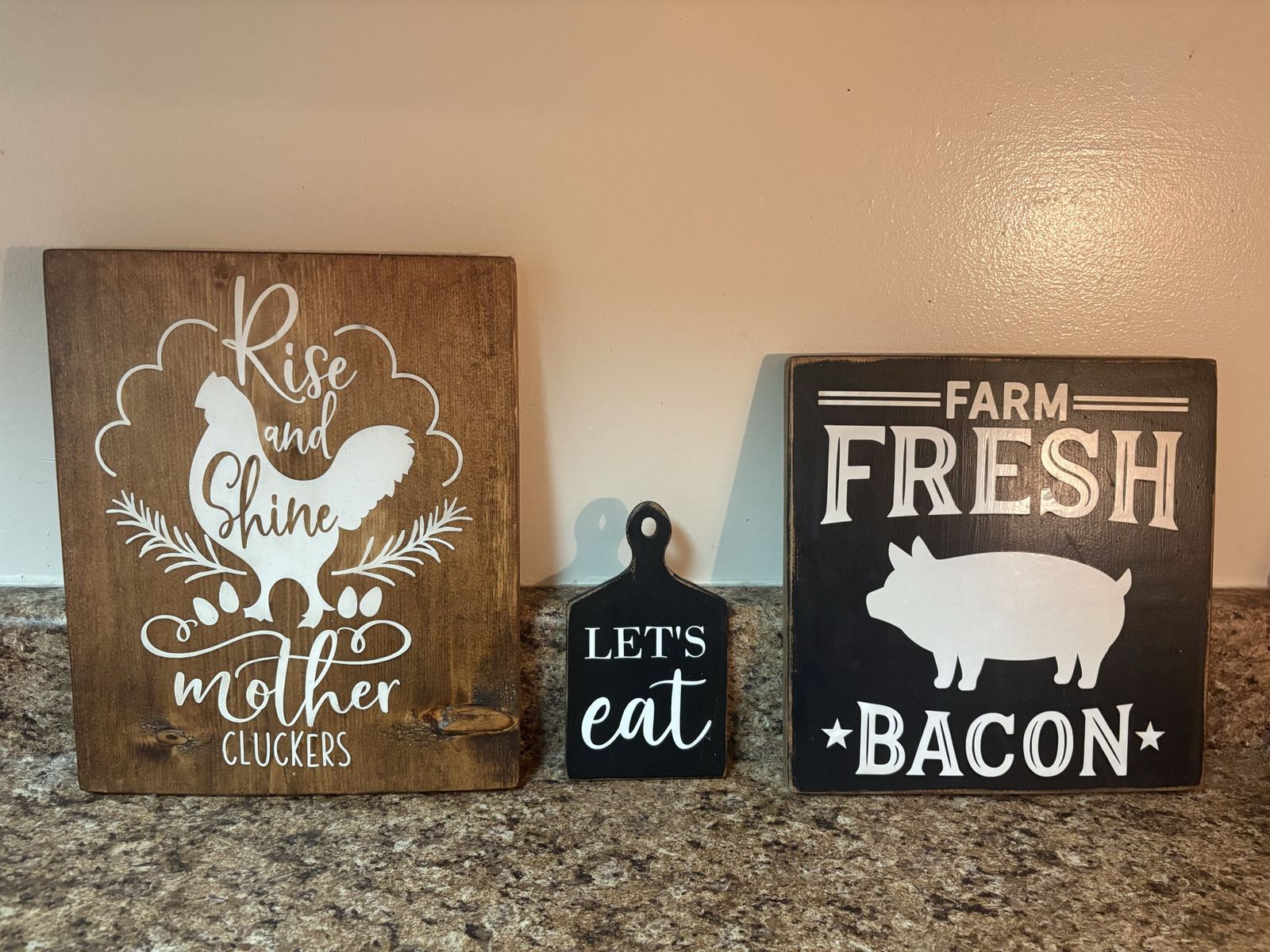 Rustic Farmhouse Kitchen Decorative Wood Signs 