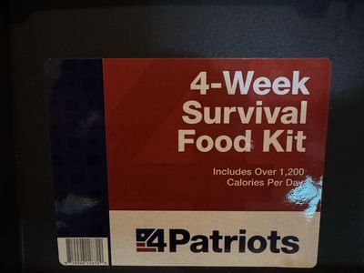 4Patriots Survival Food Supply — 4-Week & 3-Month Kits — NEW Sealed, Half Retail