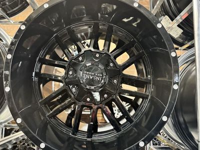 Insane Off Road gloss black New (Set of 4 wheels. 20x12