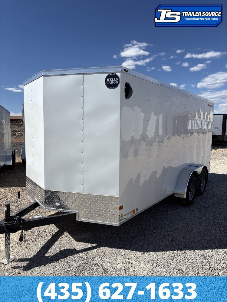 7x16 Wells Cargo FastTrac Enclosed Cargo Trailer - 6'6" Interior - 7K GVWR -