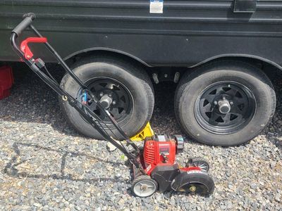 used once, troy bilt gas powered edger