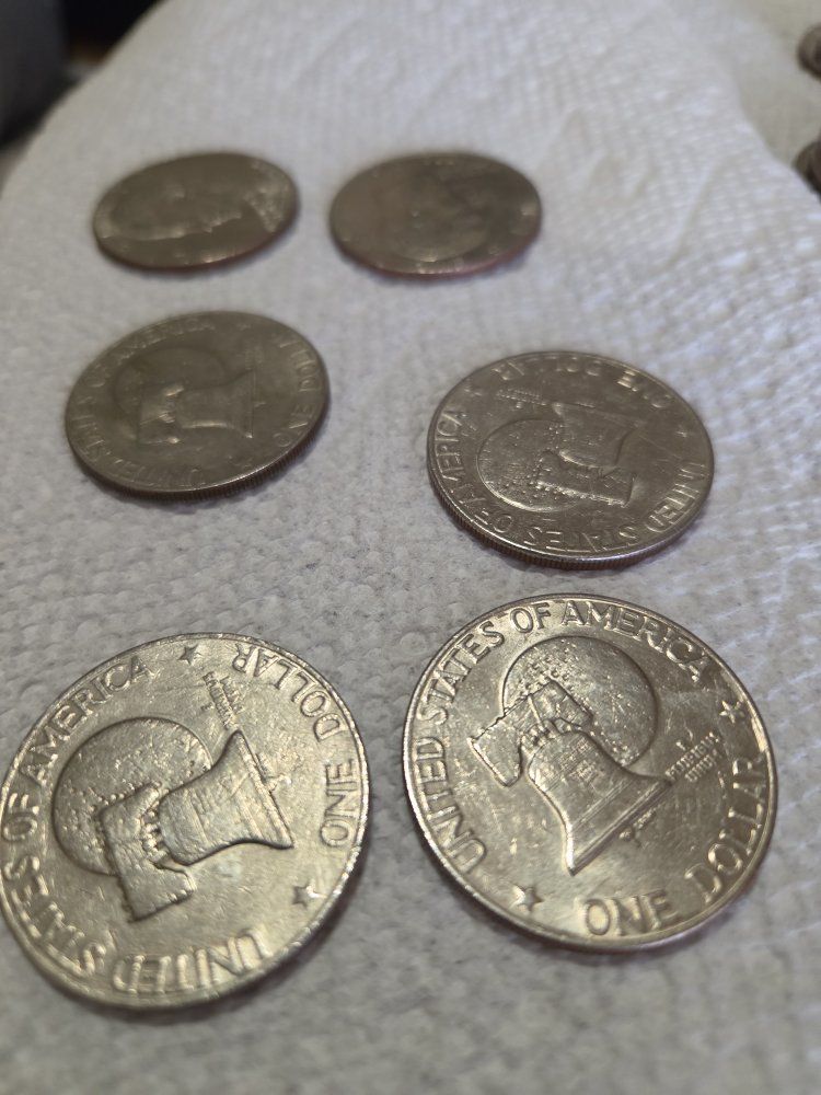 United States Eisenhower Bicentennial One Dollar Coins 15 dollars each
