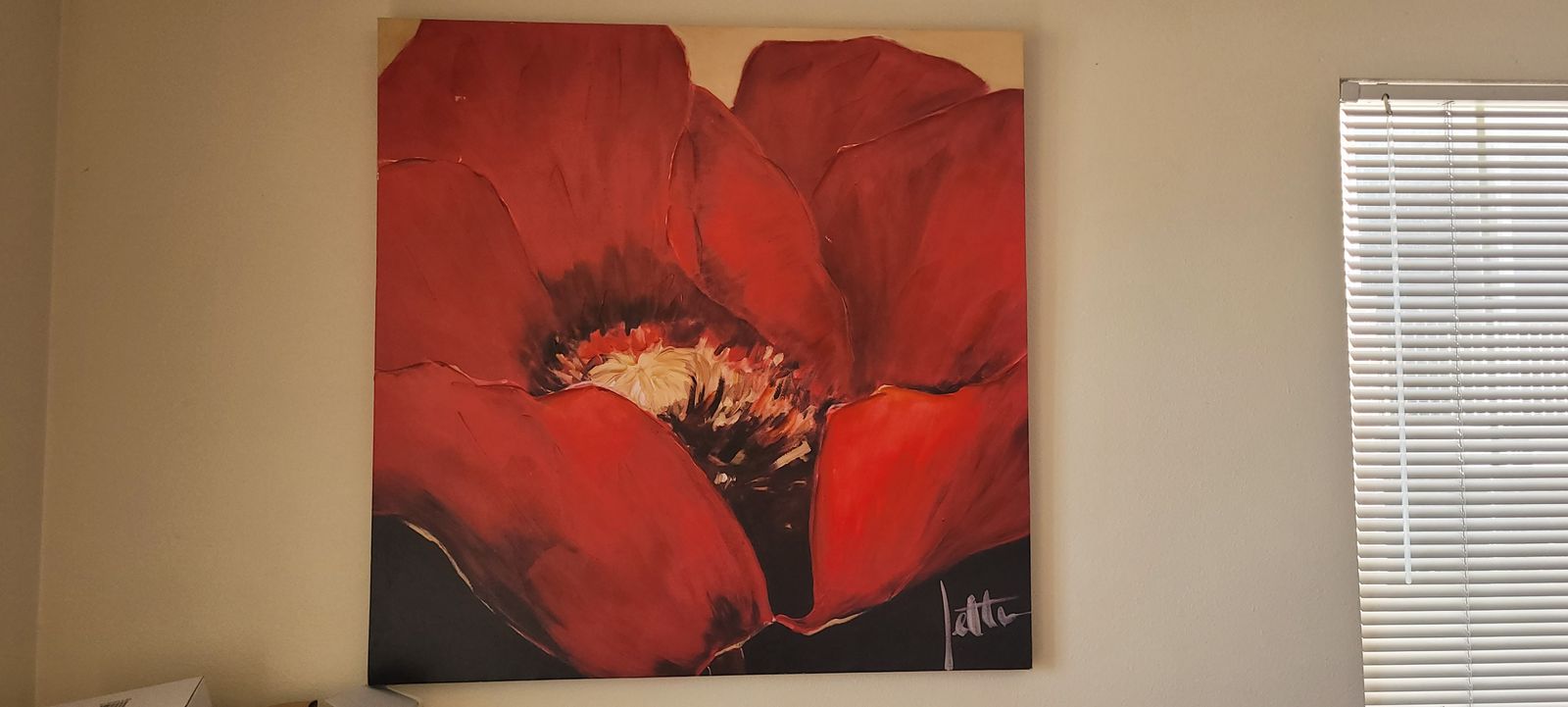 'Red Beauty II' Graphic Art Print on Canvas by artist Jettie Roseboom