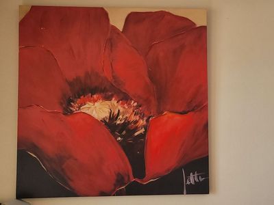 'Red Beauty II' Graphic Art Print on Canvas by artist Jettie Roseboom