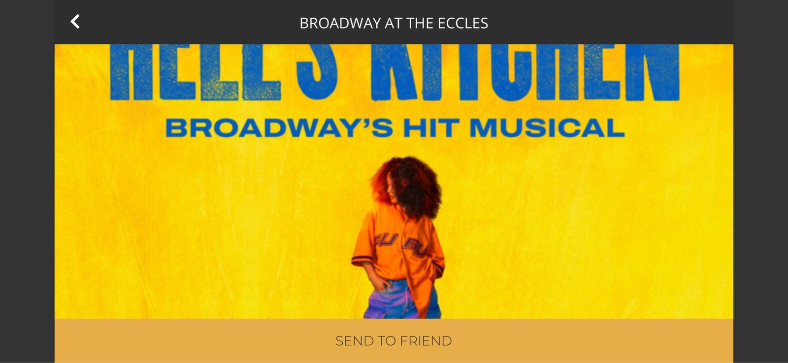 Hell’s Kitchen Broadway at Eccles tickets