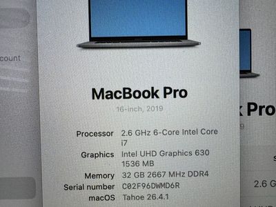 2019 MacBook Pro 16 Inch