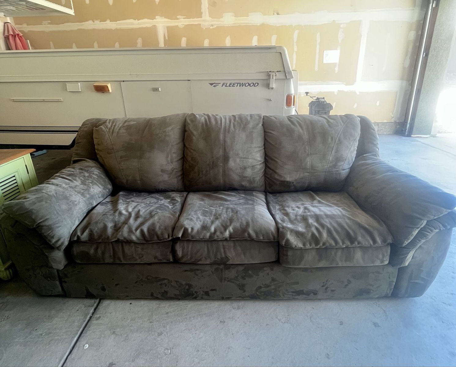 Suede Sofa Sleeper