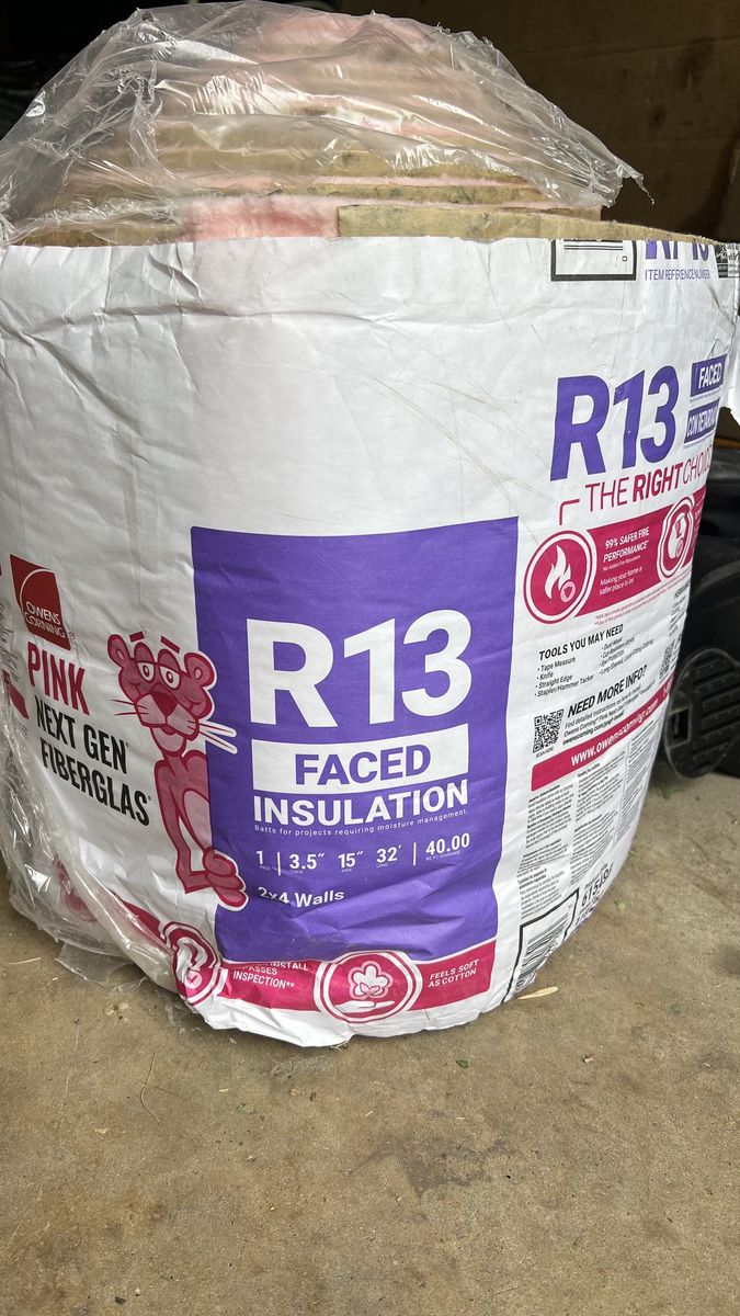 Roll Insulation R-13 Faced 40 sq ft